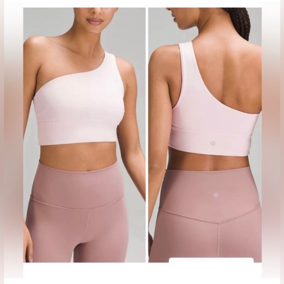 PINK Lululemon align asymmetrical bra. Light support, a/b cup. - Picture 6 of 6